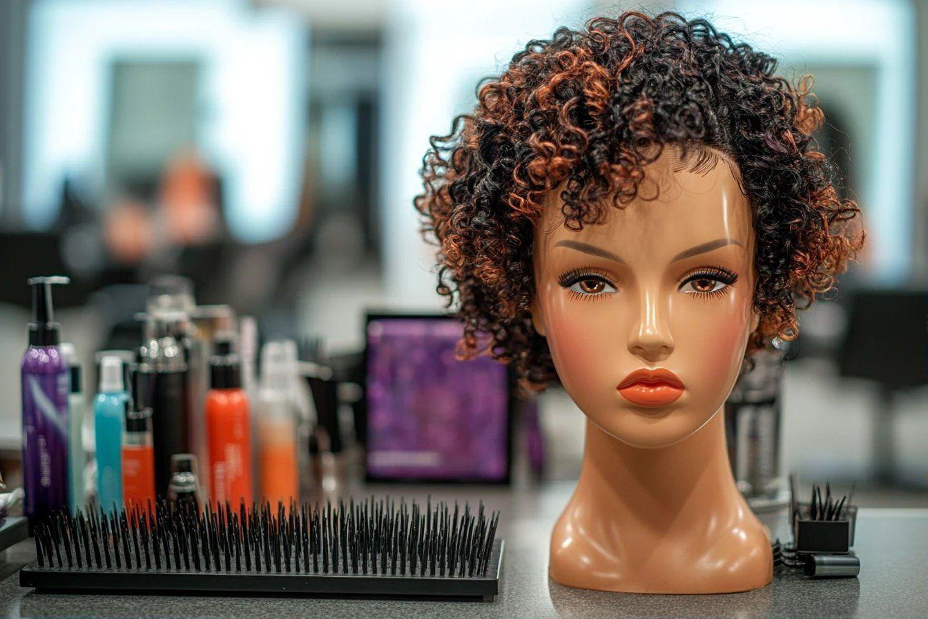 tete a coiffer cheveux bouclés