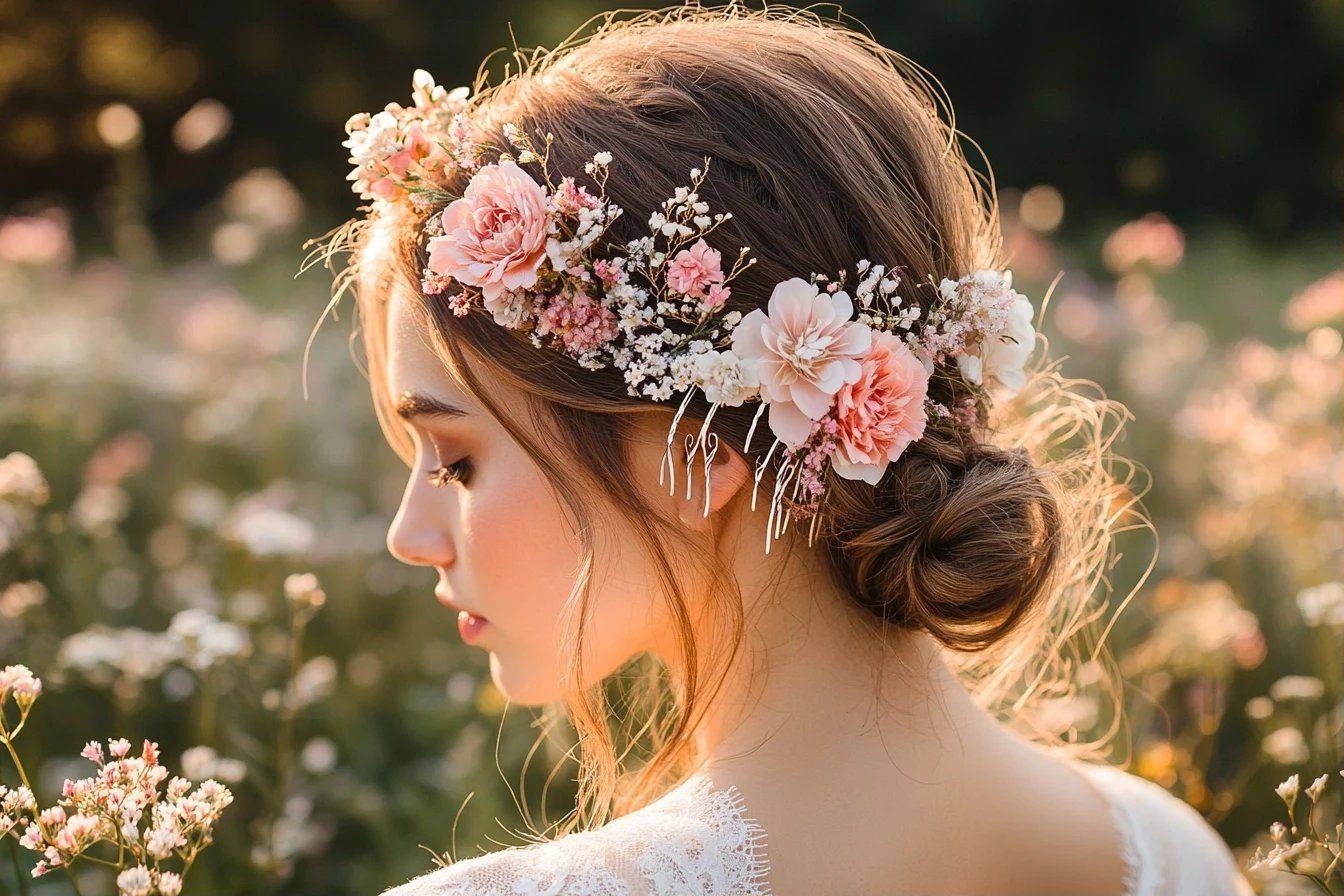 accessoires cheveux mariage champetre
