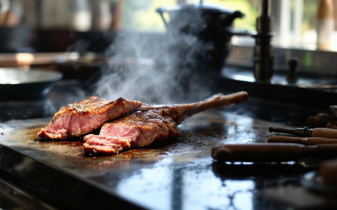Réussir la cuisson parfaite d’une tranche de gigot à la poêle : conseils et techniques de chef