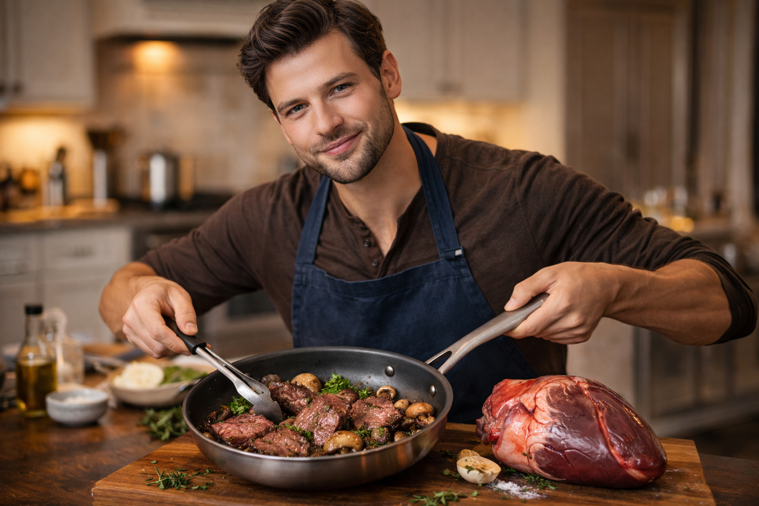 Recette coeur de bœuf ail persil Recette coeur de bœuf ail persil